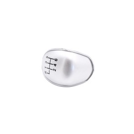 TAKPART 6 Speed Gear Shift Knob Cover Shift Knob Cap Compatible with Ford Mondeo Galaxy Fiesta Focus Transit(Silver)