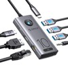 10Gbps USB C Hub,ORICO 7-in-1 USB-C Laptop Docking Station to
