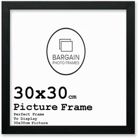 30x30 cm Black Square Photo & Picture Frame Home Decor Poster Frame (30x30 cm, Black)