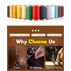 DIUDUS 218 Yards Waxed Thread, Leather Sewing Waxed Thread with