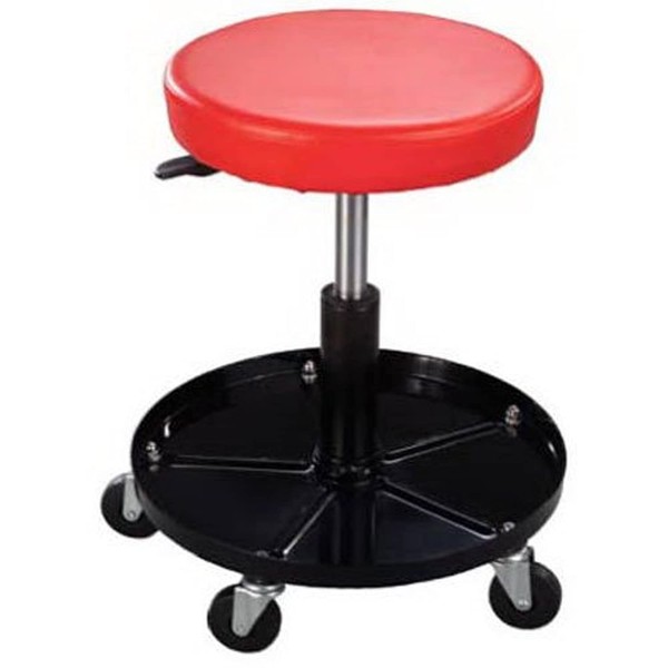 Pro-Lift C-3001 Pneumatic Chair with 300 lbs Capacity – Black / Red