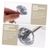 GRIRIW 2pcs Elegant Silver Diamond Curtain Tiebacks Drapery Hooks for