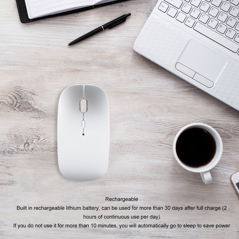 Wireless Mouse 2.4G Bluetooth Dual Mode Mouse 3 DPI Adjustable