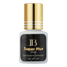 Pegamento De Pestañas Ib Super Plus 5 Ml Bolsa Secado Rapido Color Negro