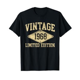 Vintage 1968 Limited Edition Year Of Birth Birthday T-Shirt