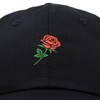DALIX Red Rose Hat Premium Embroidered Baseball Cap Womens in