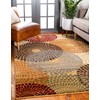 Unique Loom Barista Collection Area Rug - Java (7' 10"