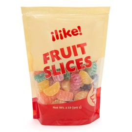 Fruit Slices Jelly Candy 2 Pound Bag | Assorted Flavors | Sugar-Dusted Old Fashioned Christmas Candy for Buffets, Holiday Gifting & Dessert Decorating