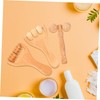 minkissy 3Pcs Wooden Massage Roller Neck Shoulder Back Foot Relief