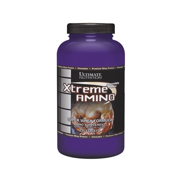 Ultimate Nutrition Xtreme Amino Whey Formula Supplement, Help for Recovery and Improved Performance, Keto Friendly, 330 Chewable Tablets, Chocolate