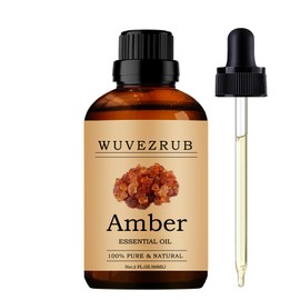 Wuvezrub Amber Essential Oils 60ML, Pure Amber Essential Oil for Aromatherapy Diffuser - 2 Fl Oz