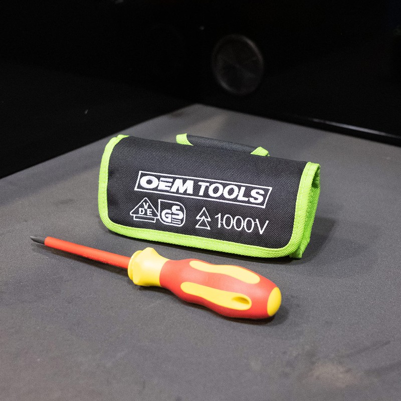 OEMTOOLS 22593 10 Piece Insulated Screwdriver Set, 4 Flathead Screwdrivers,
