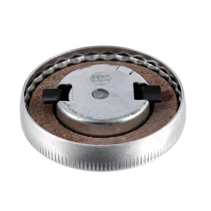 Fuel Cap with Lock Diameter 40 mm, Polished Aluminium –