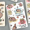 Capybara Spiral Notebooks, 4 Packs 5.5" x 8.3" A5 Wirebound