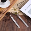 JJUNW 2Pcs Stainless Steel Tea Spoon Measuring Spoon, Silver Long