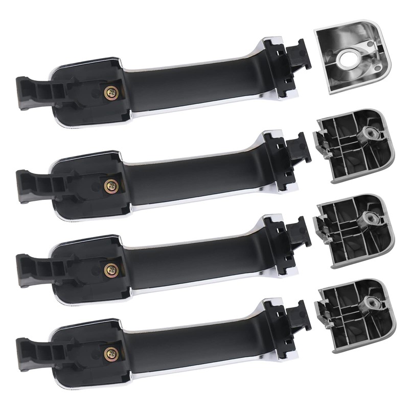 Osompar 4PCS Exterior Door Handle Compatible with Toyota Tundra 2007-2020
