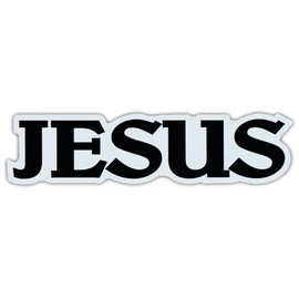 Car/Refrigerator Word Magnet - Jesus - Christian, Religious, Faith
