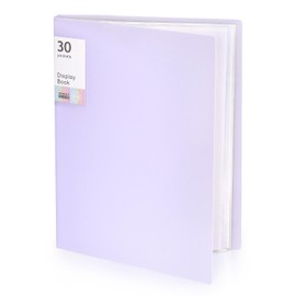 Tamaki Portfolio Binder with Plastic Sleeves, Pocket Portfolio Folder with Clear Sheet Protectors, Display 60 Pages Book, Presentation Book for Artwork, Document Organizer, 1 Pack (Purple)