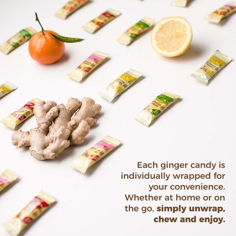 Prince of Peace Ginger Chews Assrted Flavors, 8 oz -