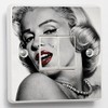 Marilyn Monroe Black & White Light Switch Sticker Cover Skin