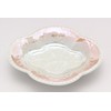 Arita Pottery Tansei Kiln Mokumaki-Shaped Small Plate, Pink Blowing Pearl