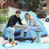ALEVMOOM Upgraded Collapsible Stool with Cushion & Bag, 18" H