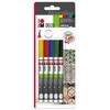 Marabu 0122000000080 - Deco Painter, matte Acrylmalstifte auf Wasserbasis, schnell