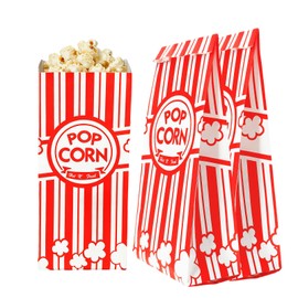 Homrelaxy 600 Pcs Popcorn Bags, 2 oz Popcorn Bags Individual Servings, Bulk Paper Pop Corn Sleeves for Pop Corn Machine, Movie Night, Cinema, Carnival, Party, Concessions (600)
