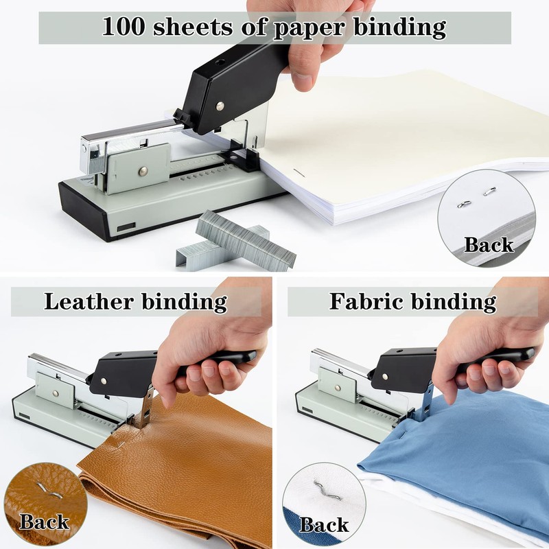 IMLIKE Heavy Duty Stapler with 2000 Staples: 100 Sheets High