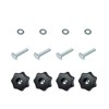 POWERTEC 71484 T-Track Knob Kit w/ 7 Star Threaded 1/4-20