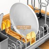 Compact Dish Drying Rack with Utensil Holder – Small Countertop