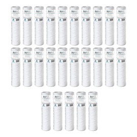 Baleen Filters 10" x 2.5" 20 Micron String Wound Sediment Filter Cartridge Replaces Hydronix SWC-25-1020, Watts SF20-978, Pentek CW-MF (25 Pack)