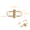 sourcing map Adjustable Metal Buckles for Chain Strap Bag, 2Pcs