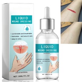Quick Dry Gel Liquid Plaster,Skin Glue for Wounds Human,New Skin Liquid Plaster,Wound Glue Human,Waterproof and Breathable,Easy to Use,Mild and Non-Irritating,Compact and Portable,Dropper Design
