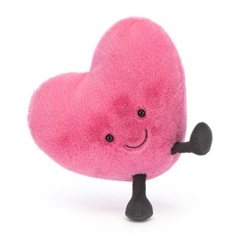 Jellycat Large Amuseable Pink Heart Collectable Stuffed Plush Decoration