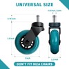 Office Chair Caster Wheels Set of 5 Heavy Duty &