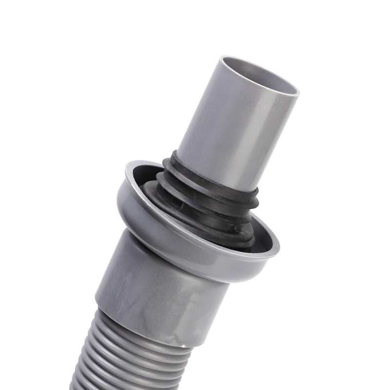 HAOHIZE Flexible Universal Sink Drain Pipe, S-Type, Grey, Plastic +