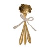 Creative Co-Op Flower Shaped Stainless Steel Condiments Spoons with Gold-Tone