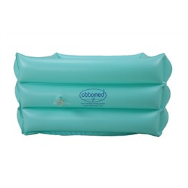 ObboMed HB-1700N New and Handy air Valve Foldable Portable, Folding Inflatable Portable Travel Spa Foot Care Bath Basin –Inflated Size: 16.5(L) x 16.5(W) x 7.0(H) inches – 4.2 Gallons Capacity