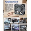 Wathai 1238 48V DC Brushless Cooling Fan 2Pin 120mm x