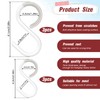 KALIONE 6 Pcs Plastic S Hooks, 2.5/3.5 Inch Flexible Neck