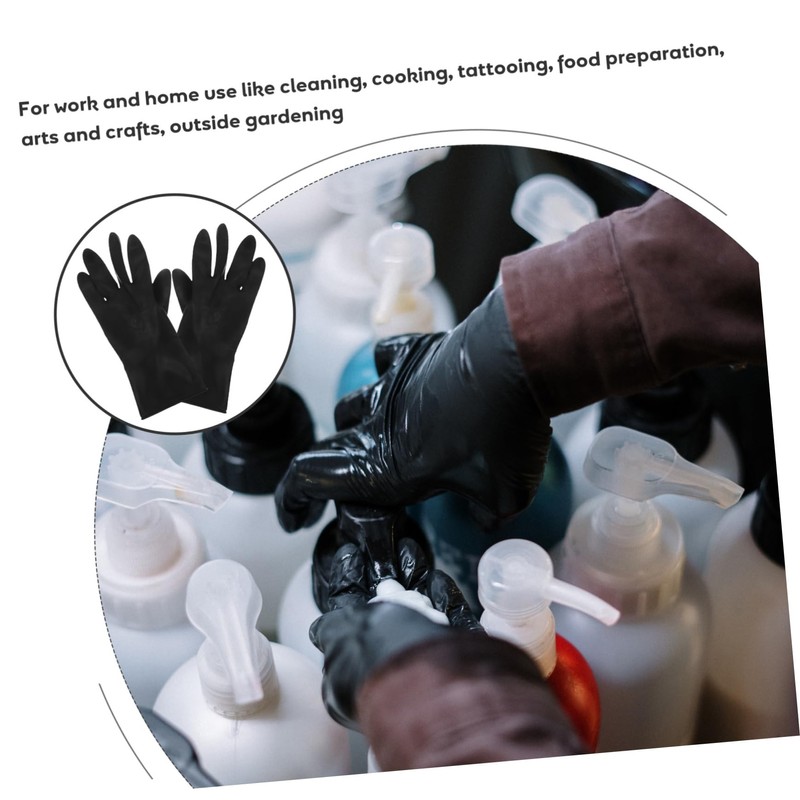 FOMIYES 3sets Barber Hair Dye Gloves Non-slip Hand Protectors for