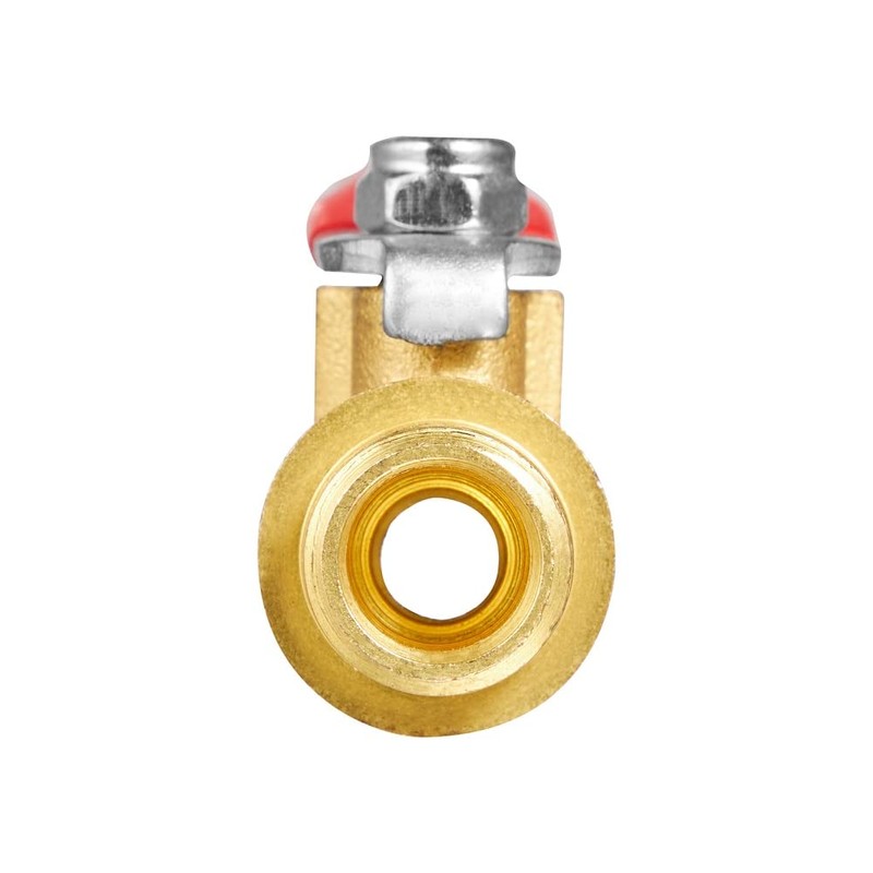 Brass Ball Valve Shut Off Switch, Tubing Fitting Straight Coupling