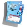 Fridge Temperature Record Log Book 32 Pages A5 Food and