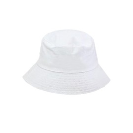 AIMALL 10 Colours Unisex Sun Bucket Boonie Hat Hunting Fishing Outdoor Beach Cap Foldable Design for All Seasons - Versatile Outdoor Sun Bucket Hat White