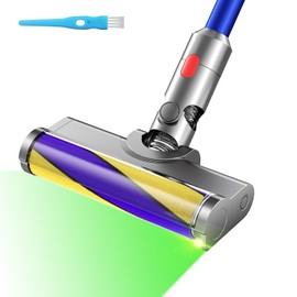 Vacuum Attachments with Dust Detection Light Compatible with Dyson V7 V8 V10 V11 V15 Cordless Cleaners, Hardwood Floor Brush Head Replacement Accessories Parts with LED Light for Home