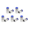 QUARKZMAN 10 Stück Push-to-Connect-Fittings 6 mm Rohraußendurchmesser x 1/8" NPT-Gewinde