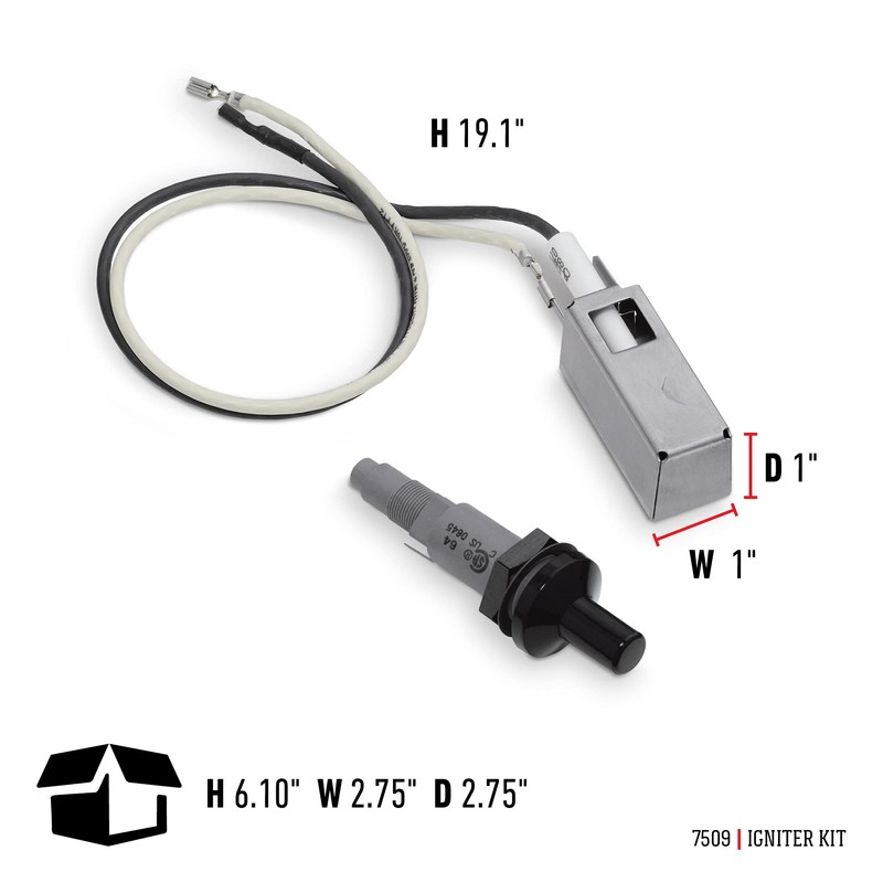 Weber Igniter Kit, Black – Replacement Ignition System for Spirit