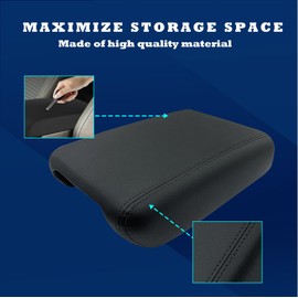 FULGURALSNAIL Center Console Lid Fit for 2007-2017 Chevy Traverse, Enclave, Acadia Front Floor Console Armrest Replacement Part # 22905370 (Black)