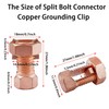 Bntyok Split Bolt Groud Wire Connector High Strength Copper Grounding